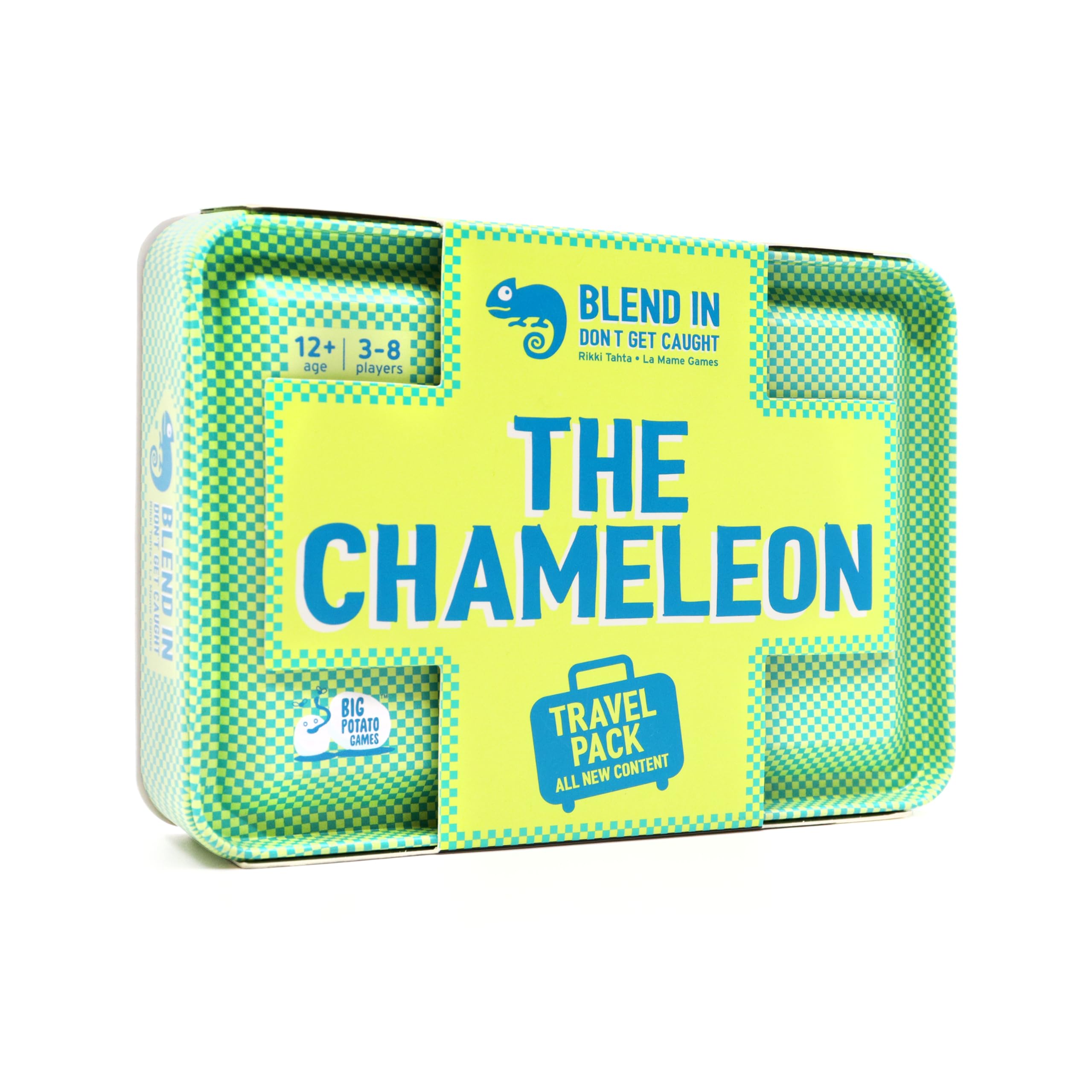 Big Potato Chameleon Travel: The Award-Winning Spot-the-Imposter Game in a Travel Friendly Tin with 20 new topics — image 1