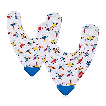 bib with teething corner