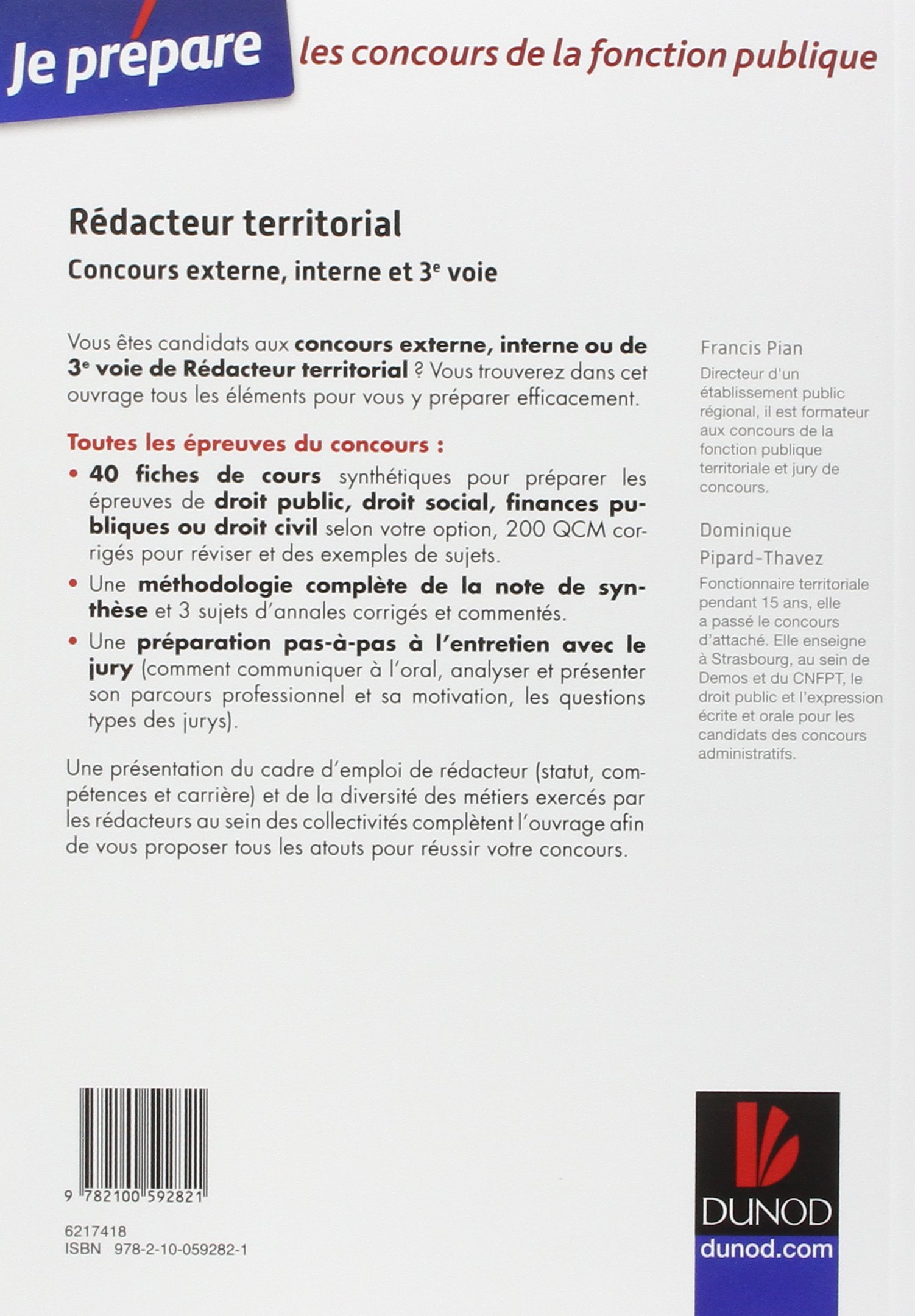 exemple présentation oral concours rédacteur territorial