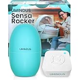 SensaRocker 2-in-1 Baby Stroller Rocker &amp; Portable Sound Machine, Hands-Free Soothing with 5 Speeds, 9 Sounds, Night Light, Rechargeable, 2 Mounts for Strollers, Bassinets &amp; Car Seats