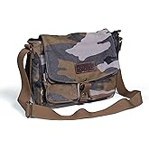 Gootium Canvas Messenger Bag - Vintage Crossbody Shoulder Bag Military Satchel