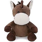 DolliBu Horse Plush - Super Soft Stuffed Animal Horse, Cute Realistic Stuffed Animal Toy for Boys and Girls, Adorable Plush Toy Gift for Baby, Kids, and Adults - 8 Inches