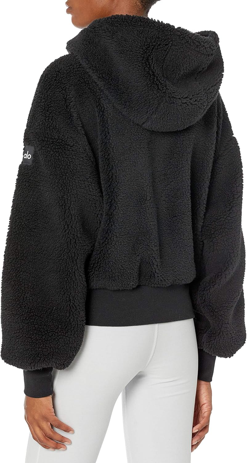 Alo Yoga womens Streetside Half Zip Hoodie Jacket: Clothing