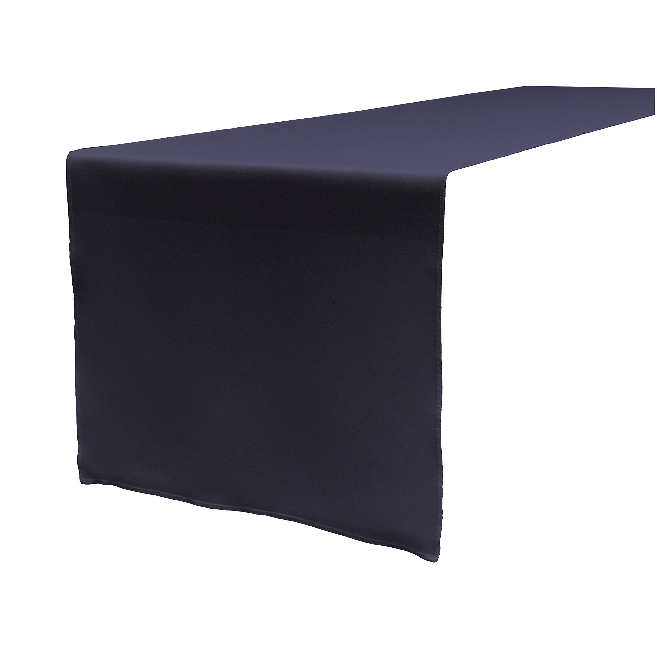 LA Linen Polyester Poplin Table Runner, 14 by 108-Inch, Navy