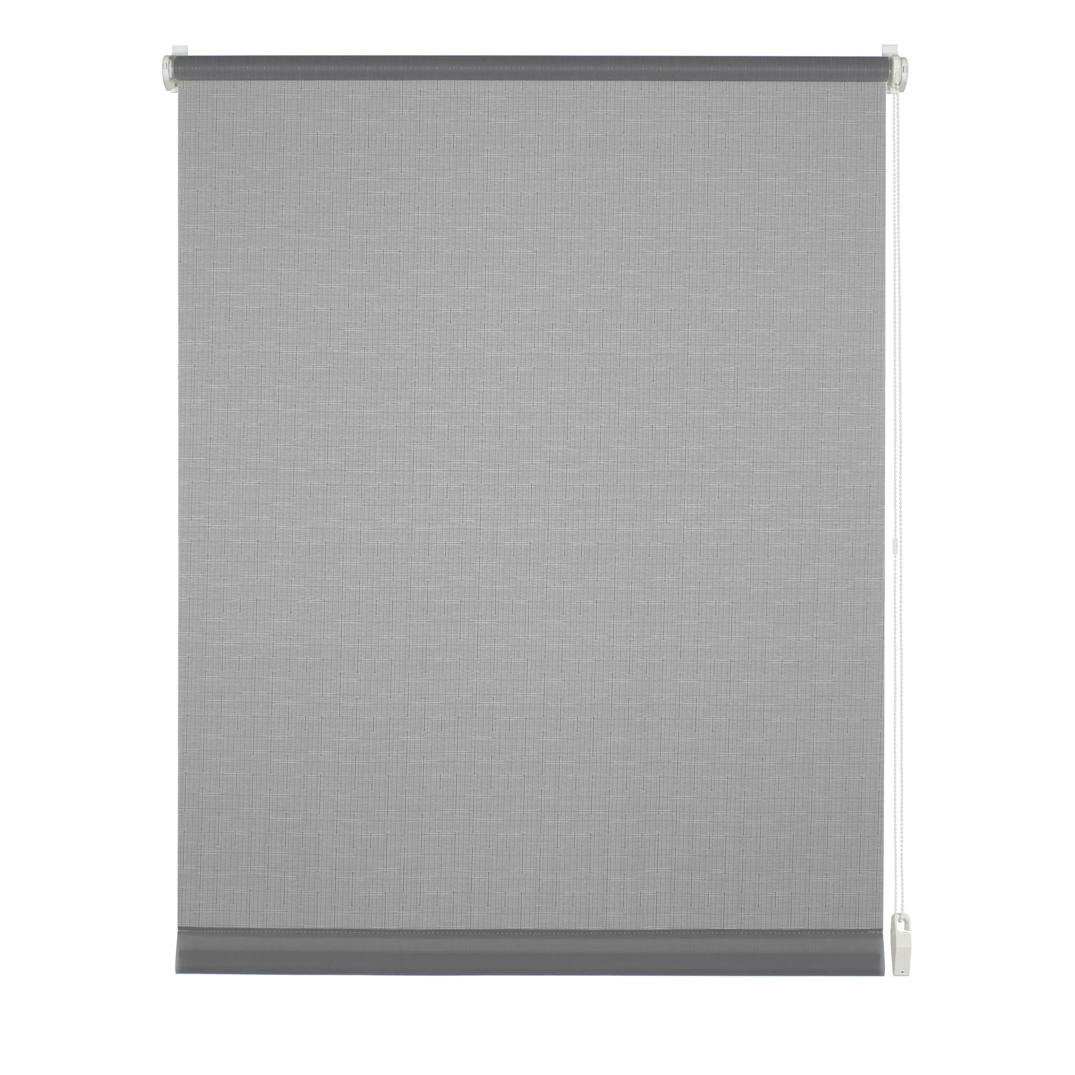 Gardinia Roller Blind for Clamping or Gluing, Daylight Roller Blind, Opaque, Mounting Kit Included, EASYFIX Roller Blind Plain, Light Grey, 100 x 150 cm (WxH), 32259