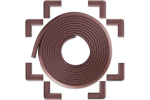 BÉBÉ EARTH Bebe Earth Baby Proofing Edge and Corner Guard Protector Set, 20.4 ft, Coffee Brown