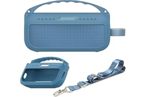 XEGIMOR Silicone Cover Case Compatible with Bose SoundLink Flex Portable Bluetooth Speaker 2nd /1st Gen, Soft Skin Sleeve for Bose SoundLink Flex Speaker Cover Accessories (Blue Case)