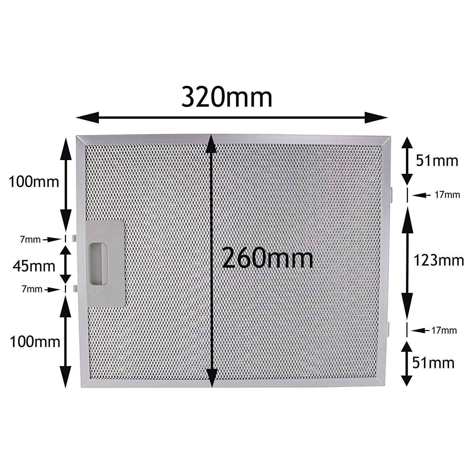 Metal Grease Filter For Aeg Baumatic Cooker Hood Extractor Vent Fan 3 X 260mm Metal Grease Filter For Aeg Baumatic Cooker Hood Extractor Vent Fan 3 X 260mm