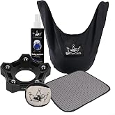 TonGass Bowling Basic Accessories Kit for All Bowlers | Bowling Shammy Pad &amp; Seesaw Towel, Bowling Cleaner Spray (8 oz), Microfiber Ultra Dry Grip Ball, Bowling Display Stand