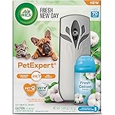 Air Wick Automatic Air Freshener Spray 1Device &amp; 1Refill, Starter Kit | Fresh Cotton scent room spray for home fragrance, bathroom air freshener, room freshener infused with essential oils.