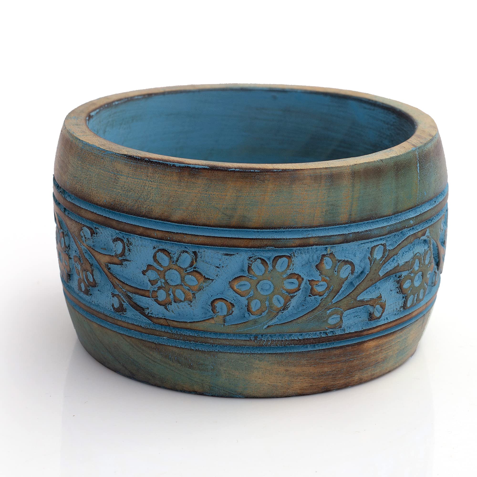 Beautiful Handmade 12x7"cms Decorative Mango Wood Snack Serving Bowl For Dry Fruits Chips Coffee Table Countertop Display Key Bowl Tableware Kitchen Living Room Home Decor Accents Dinnerware