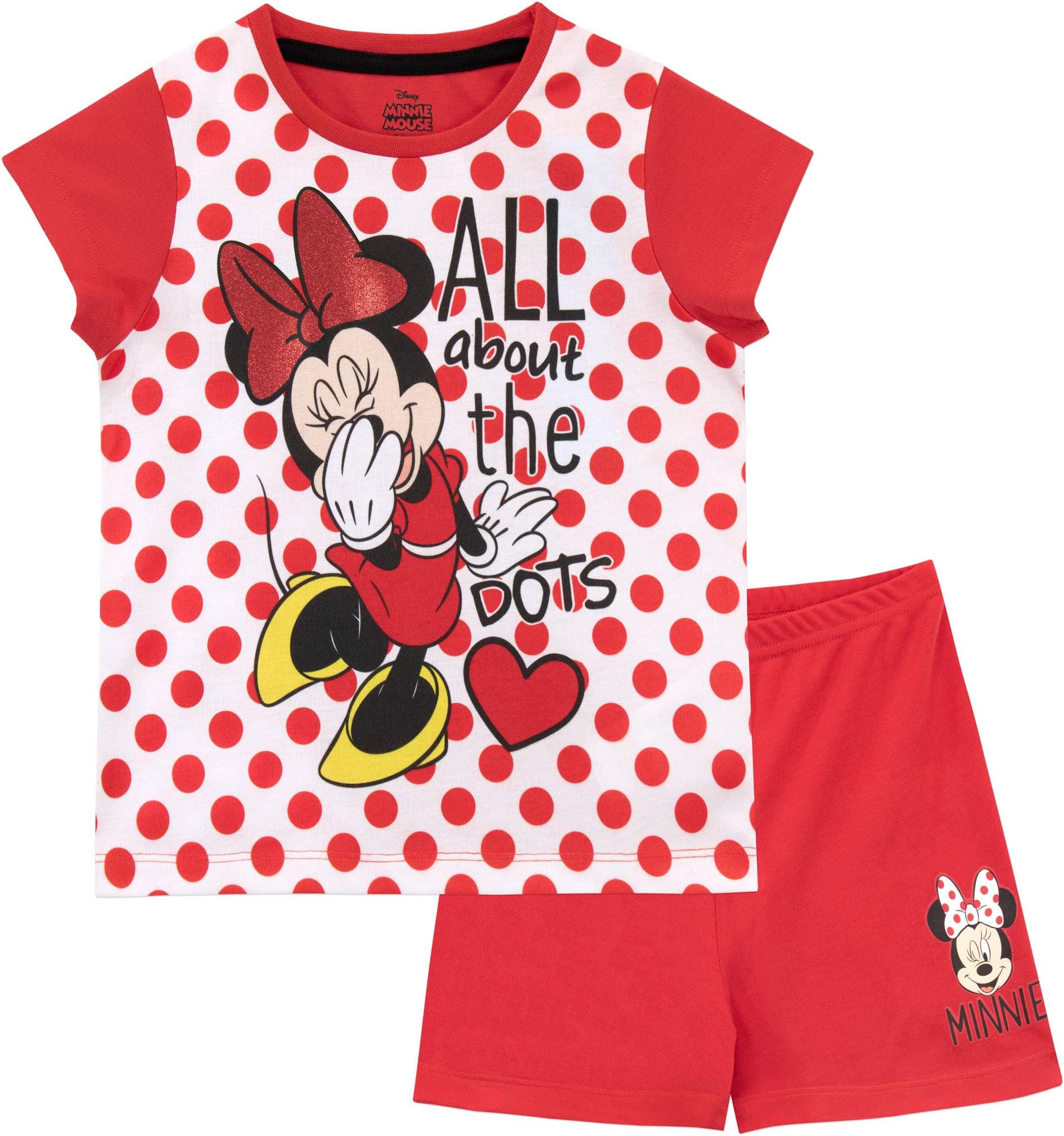 Girls Short Pyjamas Minnie Mouse