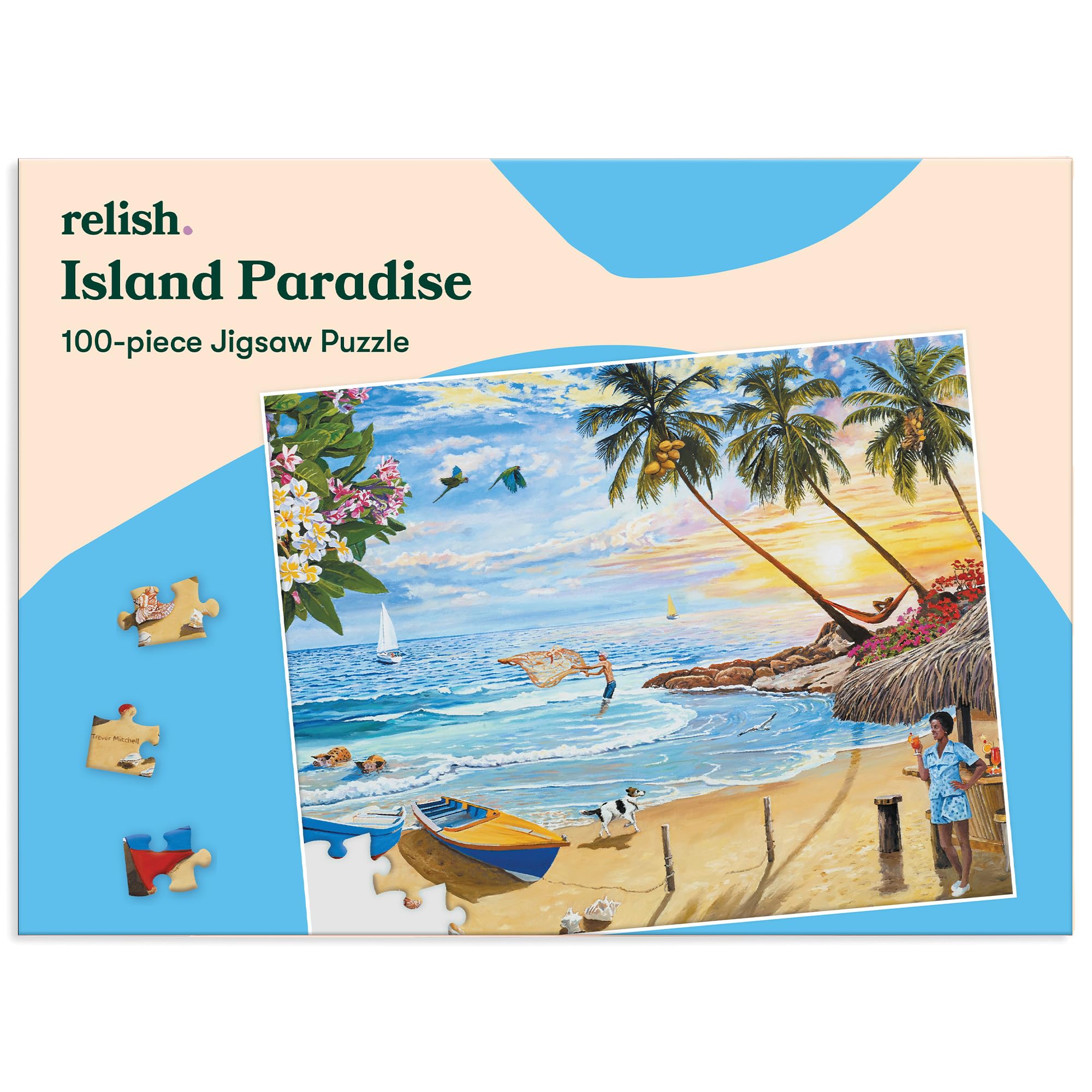Relish - Dementia Jigsaw Puzzle for Adults, 100 Piece Island Paradise Puzzle - Activities & Gifts for Elderly People with Alzheimer's