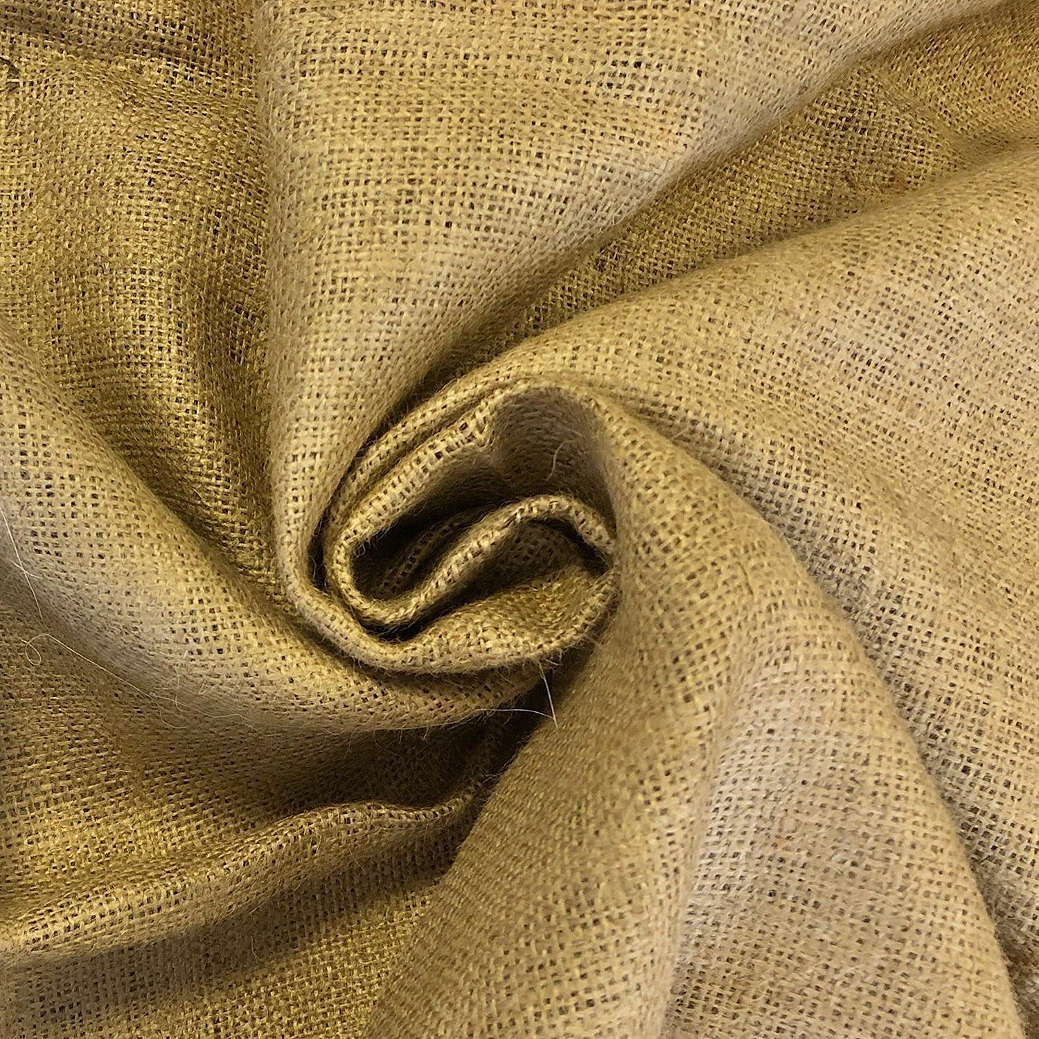 Natural Hessian Burlap Jute Fabric – Heavy-Duty Upholstery, Craft, Garden & Building Material | 58" (150cm) Wide | Sold in Various Pre-Cut Lengths (2 Meter)