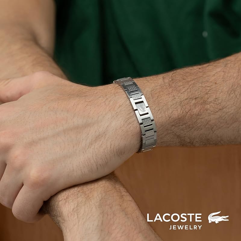 Brazalete de eslabón para Hombre Colección METROPOLE Decorado con diseño petit piqué - 2040117