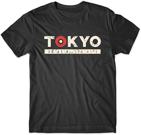 Best Tokyo Japan Vintage Logo Men TShirts Black Unisex XXLarge Chest