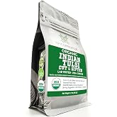 Spice Profile Organic Indian Tulsi Cut &amp; Sifted | 2 oz | Lab Tested | Aromatic, Herbaceous Flavor | Loose Tulsi Leaves | Great For Herbal Teas, Infusions, Simmer Pots &amp; Blends