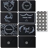 Mr. Pen- Blank Thank You Cards with Envelopes, 18 Pack, 4x6, Thank You Notes with Envelopes, Black Wedding Thank You Cards Wedding, Thank You Note Cards, Baby Shower Thank You Cards