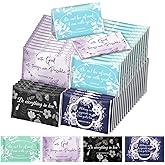 TaoBary 80 Pack Christian Pocket Tissues Employee Appreciation Gifts Bulk Bible Verse Facial Tissues Travel Packs Wedding Baptism Party Favors Christian Small Gifts for Staff Coworkers Teacher Nurse