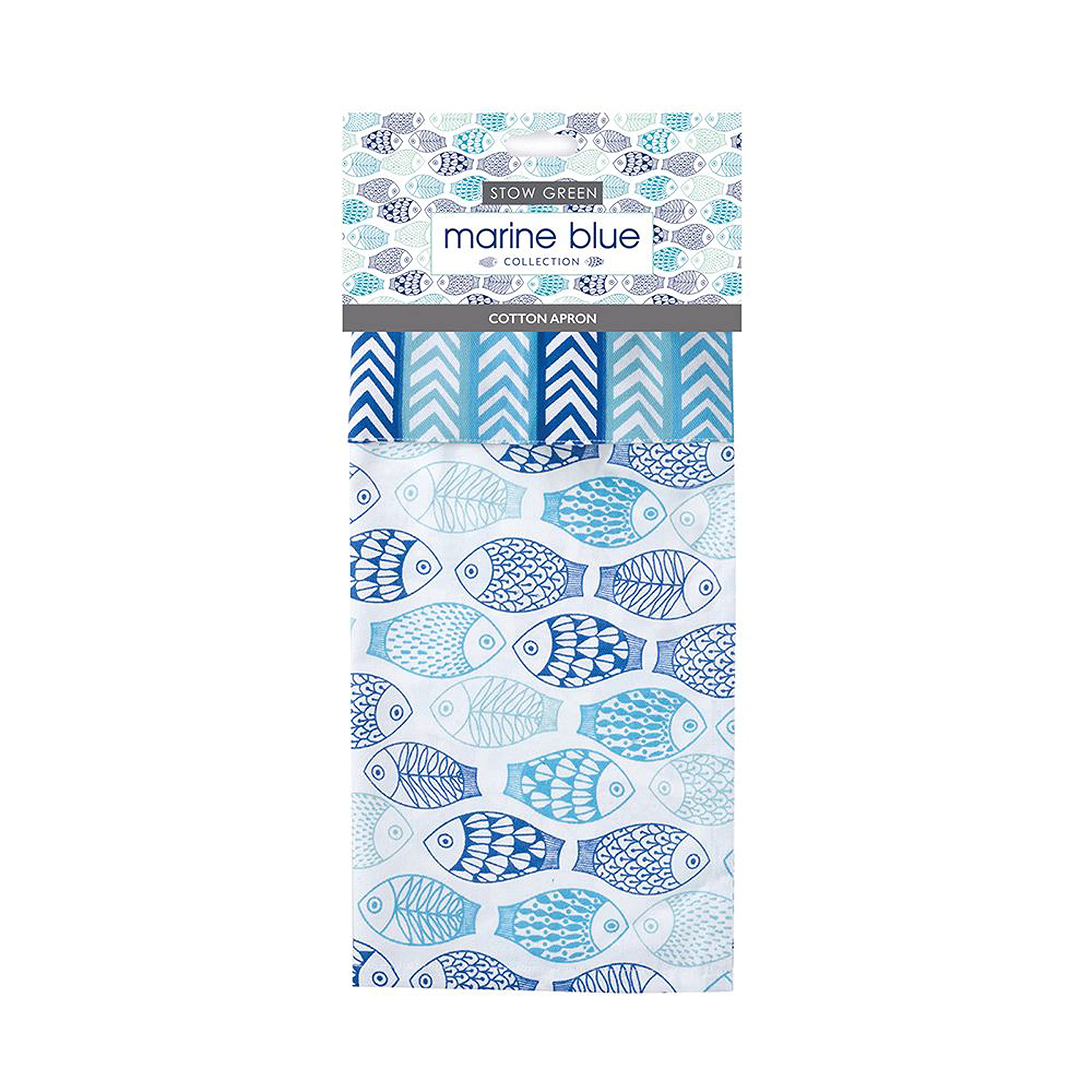 Auntie Morags Eddingtons - Marine Blue Cotton Apron