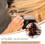 BESTOOL Round Brush for Blow-Drying 22mm Barrel Boar Bristles Nylon Pins view 4