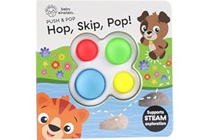 Baby Einstein - Hop, Skip, Pop! Push & Pop - Tactile Fidget Toy Play - PI Kids