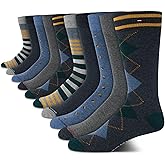 Tommy Hilfiger Mens Dress Socks - 10 Pack Lightweight Everyday Crew Work Socks for Men for Casual & Formal Wear