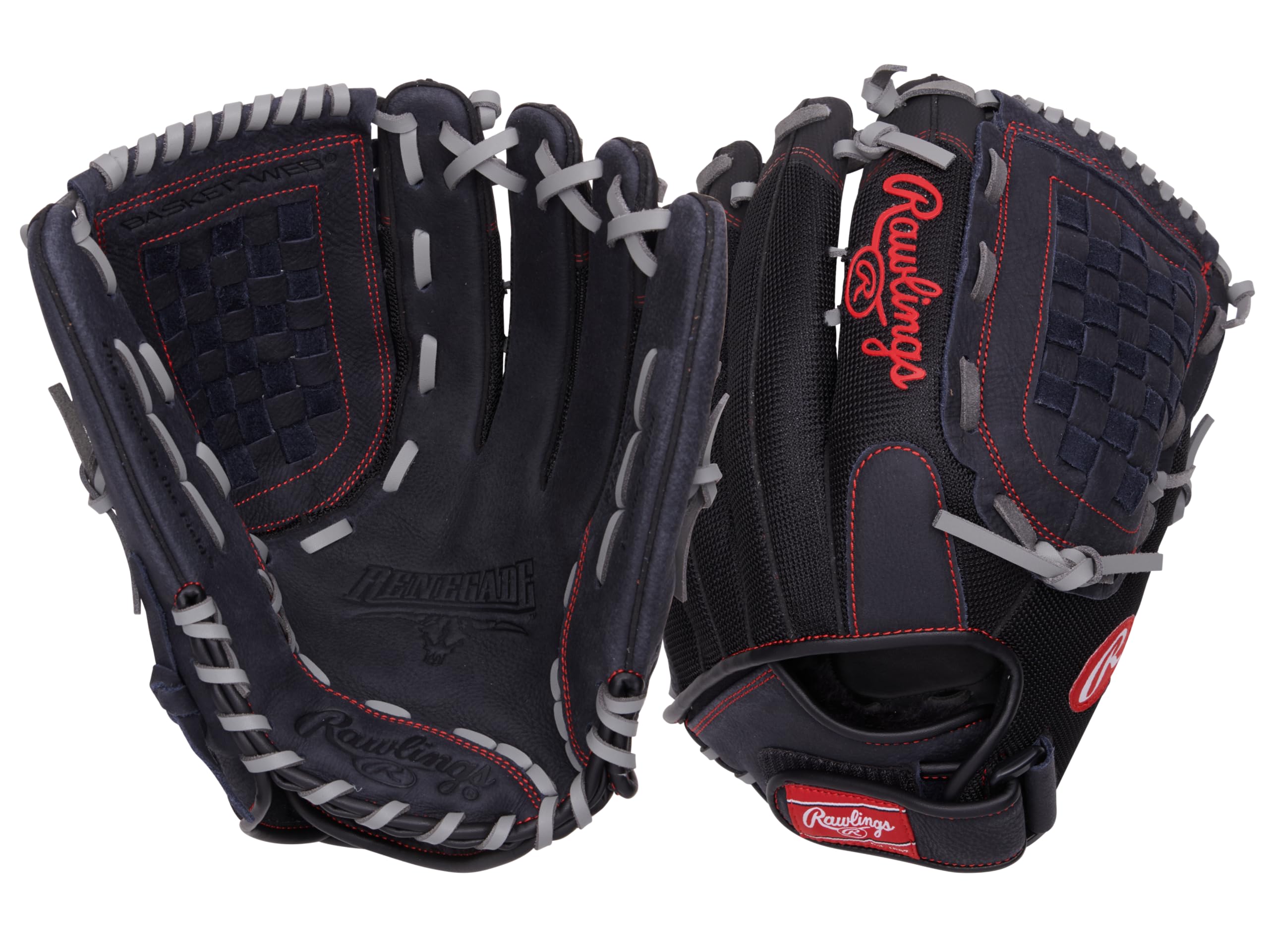 Photo 1 of Rawlings | RENEGADE Glove | Baseball/Softball | Right Hand Throw | 13" - Basket Web