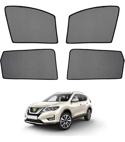 CLIM ART Magnetic Car Window Shades For Nissan Rogue 2014-2020 – Sun Blocker Privacy Covers - View #9