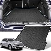 Sunsdrew Trunk Cargo Mat for 2023-2025 2026 Mercedes Benz GLC/GLC 300/GLC 43 AMG (Not for Coupe), Rear Trunk Cargo Liner All Weather Protection GLC Accessories TPE Rubber Raised Edge
