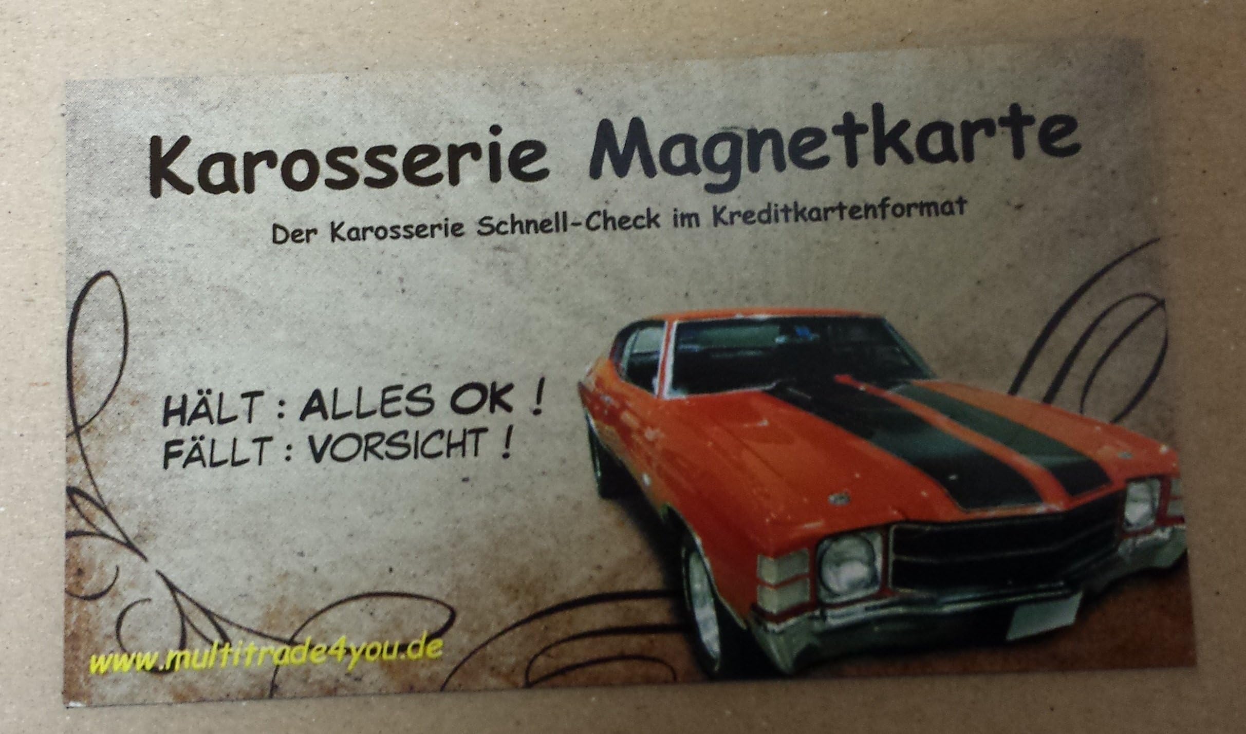 Grip Magnetic Card, Body Card, Magnetic, Accident, Palette Knife, Paint Tester, Check, He Makes His or is it?