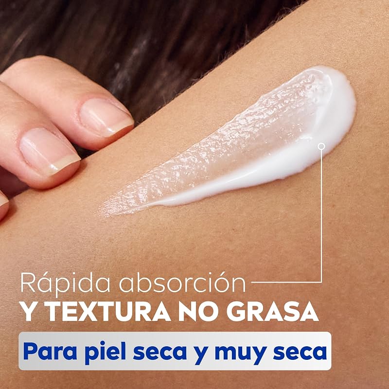 Repara & Cuida Crema hidratante corporal, facial y para manos (1 x 400 ml), crema hidratante 72 h con glicerina y vitamina E pura, para piel seca y muy seca