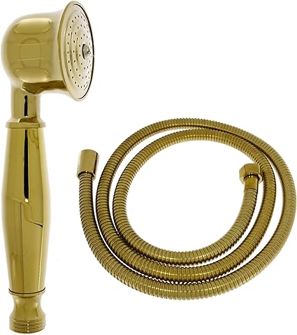 Wuyangcun Retro Handbrause Keramik - Blaue Blume Muster Edelstahl