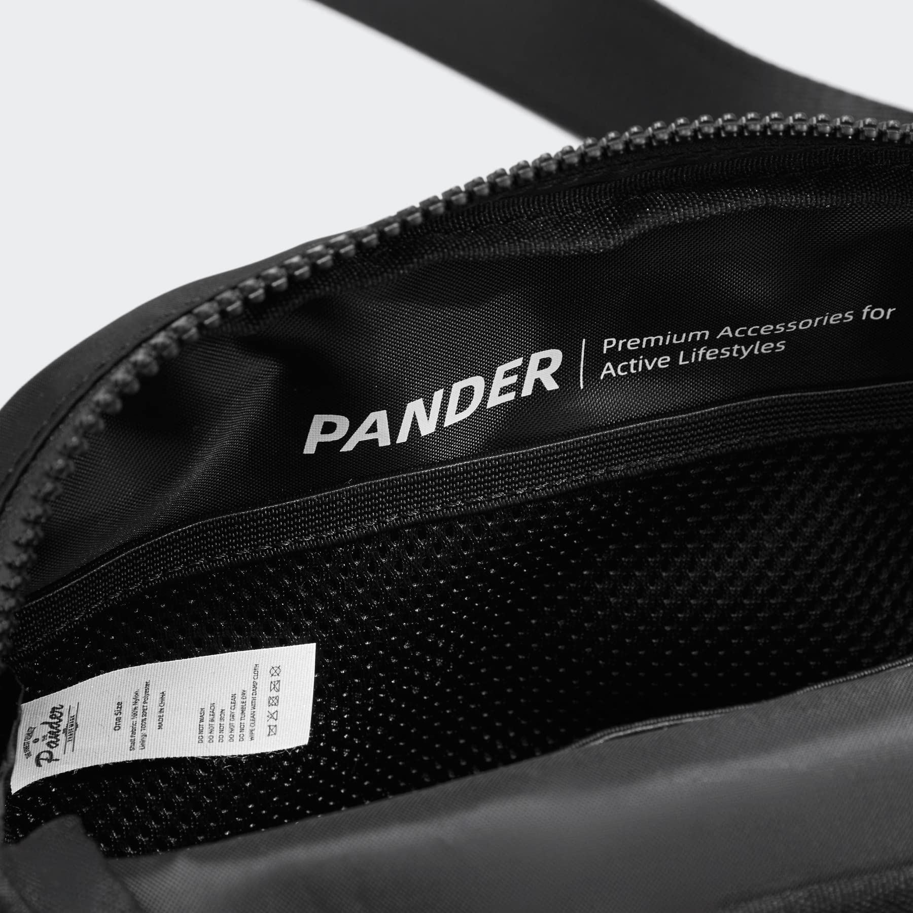 Pander Belt Bag Large 2L, Nylon Fanny Pack Purse for Women and Men with Adjustable Strap