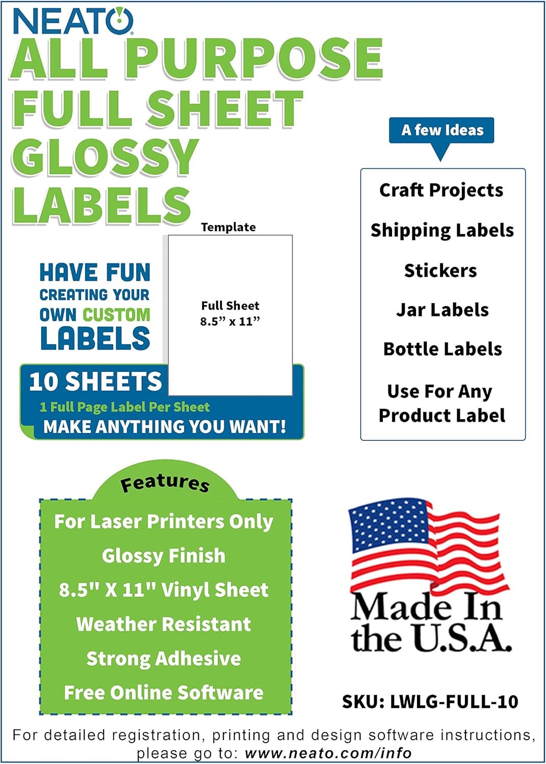 plain white sticker sheet