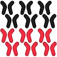 Shitailu 24Pcs Ski & Snowboard Boots Fitting J Bars Self-Adhesive Foam Padding to Reduce Heel Lift & Ankle Blisters While Skiing or Snowboarding, Also Called L-Bar Ski Boots Inserts Pad