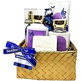 Bath & Body Works Butterfly - Gold Woven Basket 5 Piece Gift Set - Fine Fragrance Mist, Moisturizing Body Wash, Body Cream, Shower Gel and Body Lotion With a Natural Oats Sample Soap
