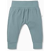 MORI Baby Premium Stretchy Ribbed Joggers - Breathable Everyday Pants - Viscose from Bamboo - Elastic Waist Bottoms Toddlers