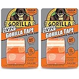 Gorilla 6015002 Crystal Duct Tape, 1.5” x 5 yd, (Pack of 1), Clear (Twо Pаck, Clear)