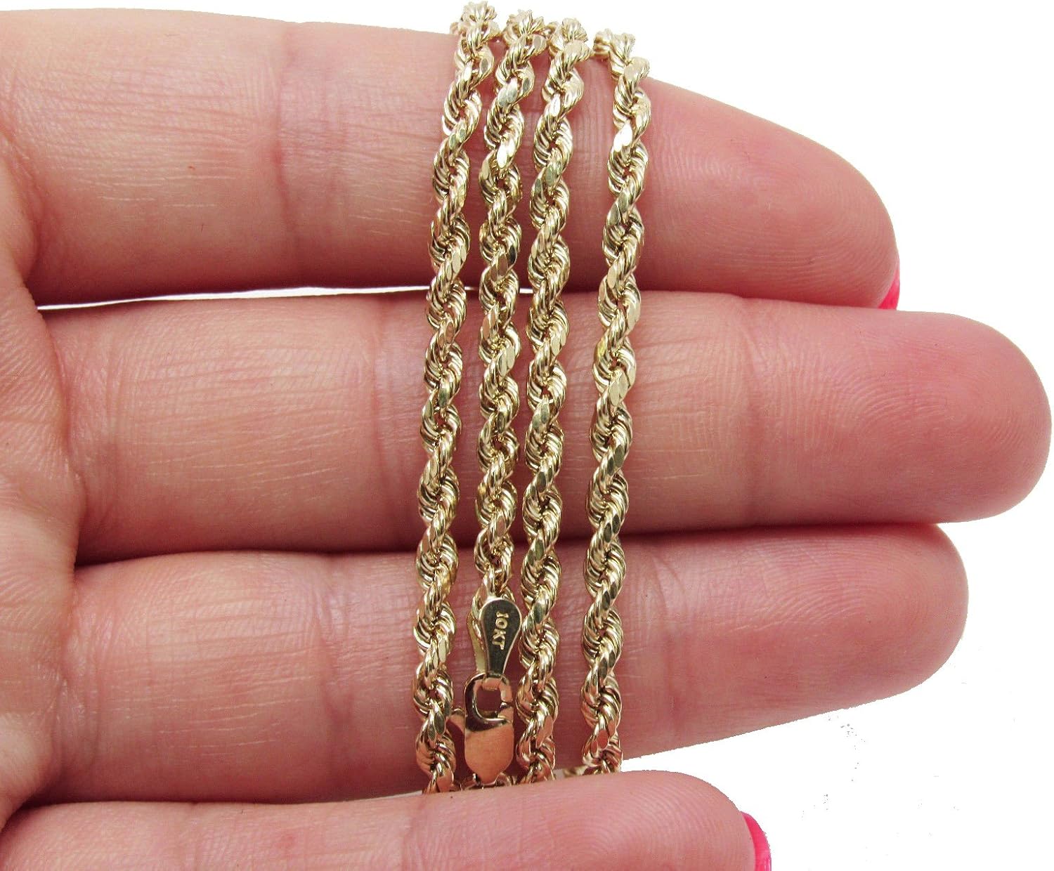 Jewelry 10K Yellow Gold Italian Rope 