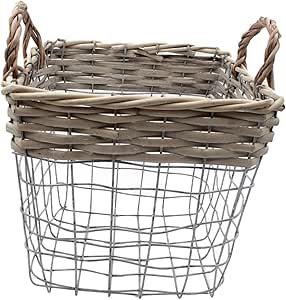 west5products Pequeñas cestas de Almacenamiento de Alambre Retro, Asas
