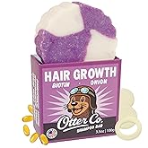 Otter co. Biotin & Onion Hair Growth Shampoo Bar with Keratin, Rosemary Hair Growth Oil, ACV – Vegan, Sulfate Free & Non Toxic – Hair Loss Shampoo for Thinning Hair for Women & Men, USA Made