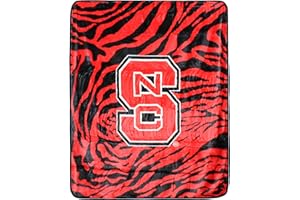 College Covers NC State Wolfpack Raschel Throw Blanket, 60 in by 50 in