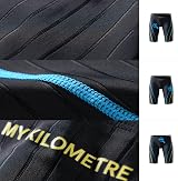 MY KILOMETRE Jammer Swimsuit Mens Solid Long Racing Training Black S view 5