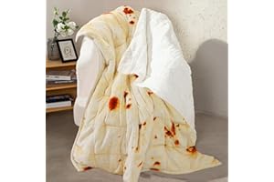 Aemicion Weighted Blankets for Adults,Queen Size Weighted Blanket 20lbs 60x80in,Soft Sherpa Fleece Washable Weighted Blanket as Gifts for Women Men Mon-Burritos