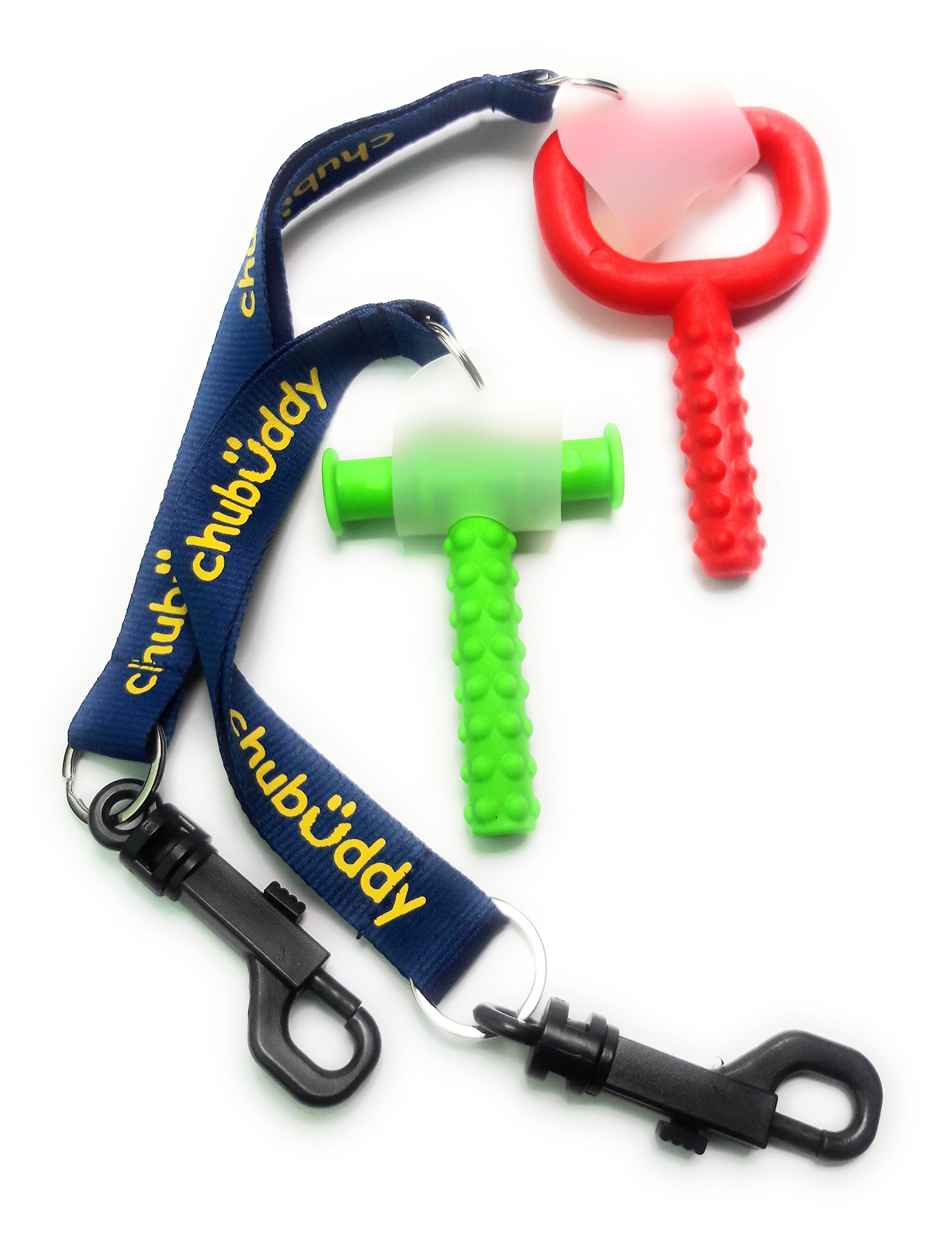 chubuddy Chew Holder Combo Pack Set (2) with Chewy Tube & Super Chew