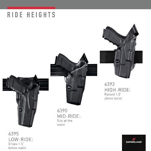 Safariland 6390 ALS Mid-Ride Holster For Springfield Armory 1911 - Plain Black, Right Hand