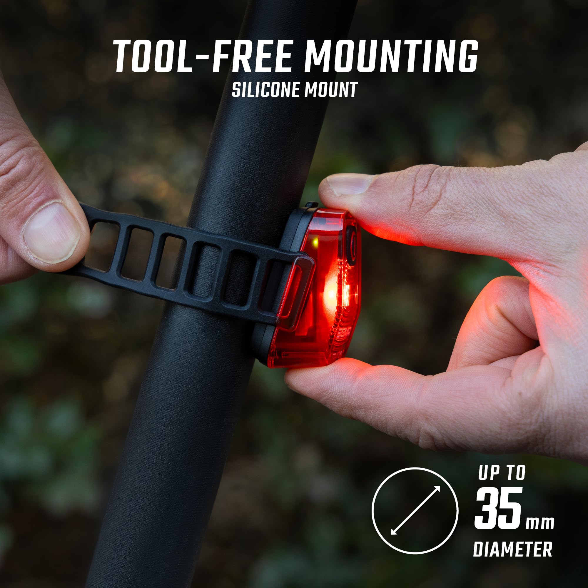 SIGMA HIRO 10 | wetterfestes Fahrradrücklicht mit 500 m Sichtweite | StVZO zugelassenes Rücklicht mit USB-C | Lange Leuchtdauer 8