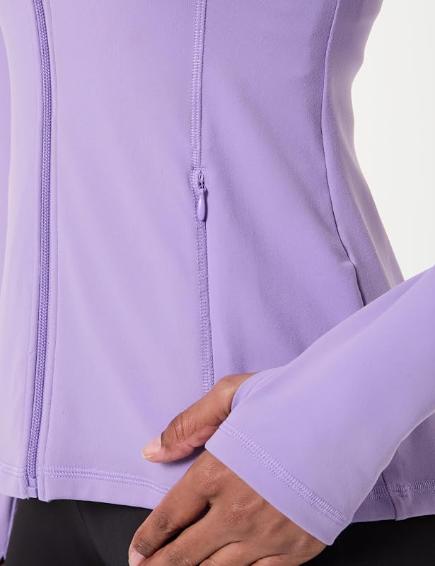 GOWALK - Chaqueta para mujer, color morado, talla L, Coral morado, L