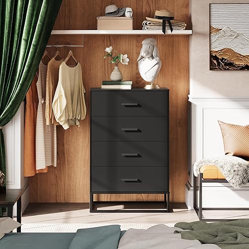 princess polly baby blue dress 6 Drawers Chest Dresser Clothes Storage Bedroom Furniture Cabinet, Color:  Black